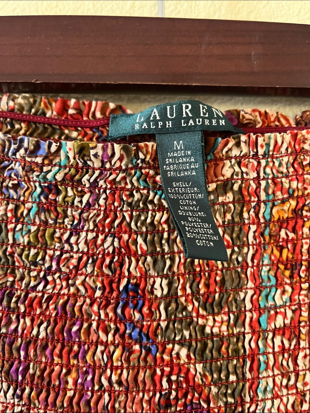 Lauren Ralph Lauren Tiered Paisley Peasant Maxi Skirt size M - Picture 3 of 5